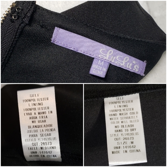 LuLu's Cut Out Little Black Dress, Women's Size: Medium, $40 - Picture 10 of 10